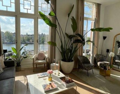 Elegant 2-Bedroom Apartment with Amstel River Views | Central Amsterdam Retreat