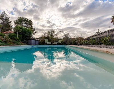 Ground floor villa with swimming pool 150 m from the sea – Sea view, Wi-Fi and air conditioning