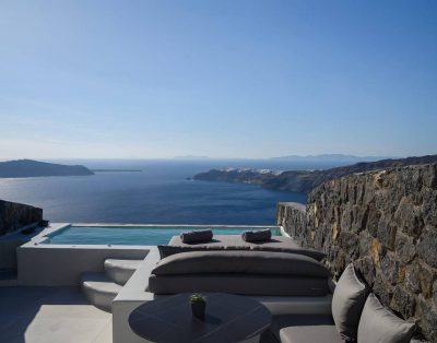 Stunning Santorini Suite | Rapual Suite | Breathtaking Sea Views | Private Furnished Terrace with Infinity Pool | Adults Only | Imerovigli