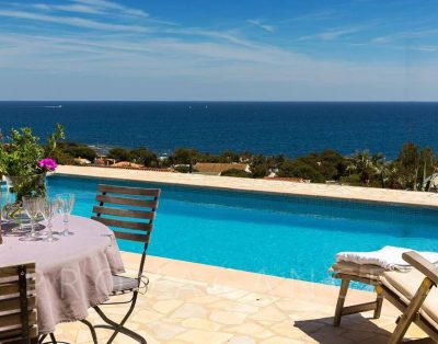 Beautiful holiday home with pool and sea view in Les Issambres